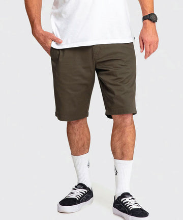 Volcom Frickin Modern Stretch Shorts - Mushroom